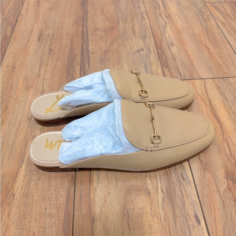 NIB Sam Edelman Linnie Bit Mule in French Sand Leather - Picture 10 of 14